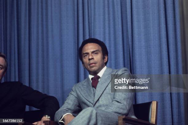 Andrew Young, President-elect Carter's US Ambassador-designate to the United Nations, Washington, December 22nd 1976.