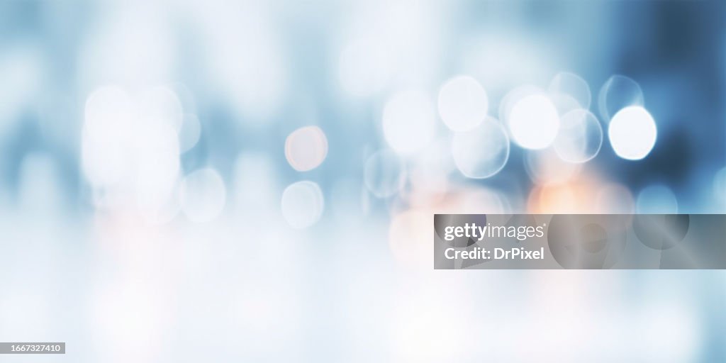 Defocused City Street Lights
