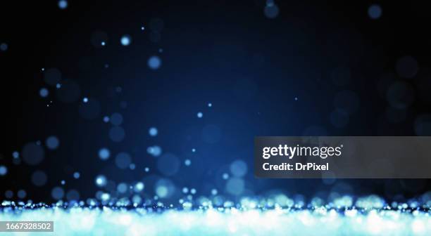 blurry blue particles background - awards night stock pictures, royalty-free photos & images