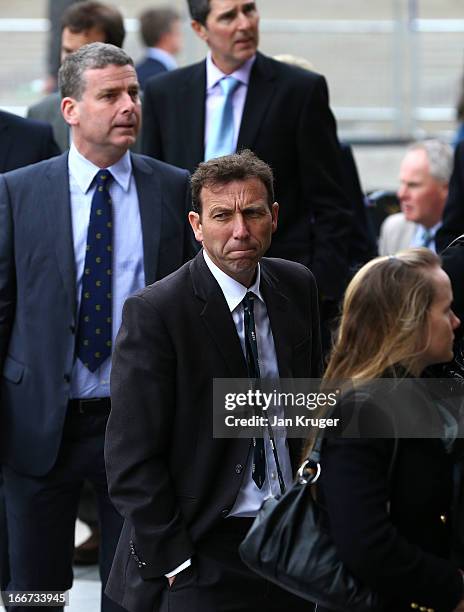 Michael Atherton attends a memorial service to journalist and former president of the MCC, Christopher Martin-Jenkins MBE at St Paul's Cathedral on...