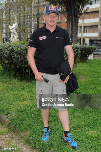 The skipper of the Red Bull Team sailing under the banner of 'HS Team', Austrian Roman Hagara attends the Skippers Press Conference - City of Naples...