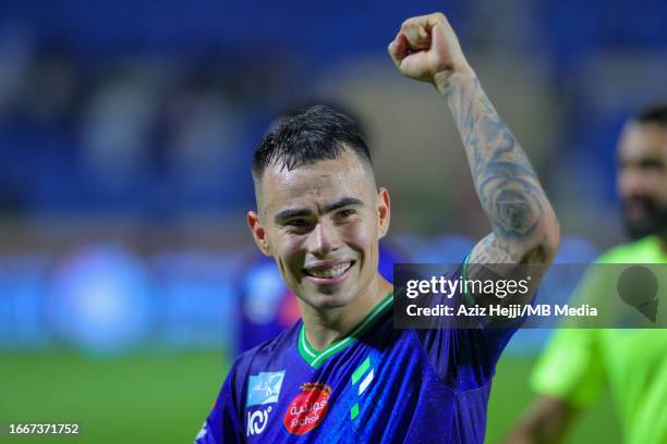 Lucas Zelarayán of Al Fateh during Al-Fateh v Al-Ahli in the Saudi Pro League at Prince Abdullah Al Faisal Stadium on September 2, 2023 in Jeddah,...