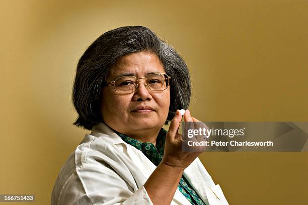 Portrait of Dr Krisana Kraisintu, whose pioneering work in generic drugs for the treatment of both AIDS and malaria has opened the door to treatment...