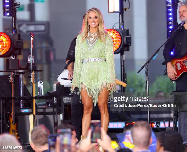 Carrie Underwood is seen performing at the Citi Concert Series for the 'Today' show on September 14, 2023 in New York City.