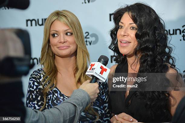 Pre-Upfront Press Conference -- Pictured: Vicky Terrazas and Marisol Terrazas of "Horoscopos de Durango." --