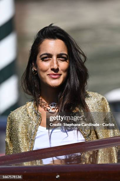 Claudia Lagona, aka Levante is seen arriving at the 80th Venice International Film Festival 2023 on September 08, 2023 in Venice, Italy.