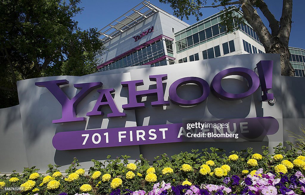 Views Of Yahoo! Inc. Headquarters Ahead Of Earns