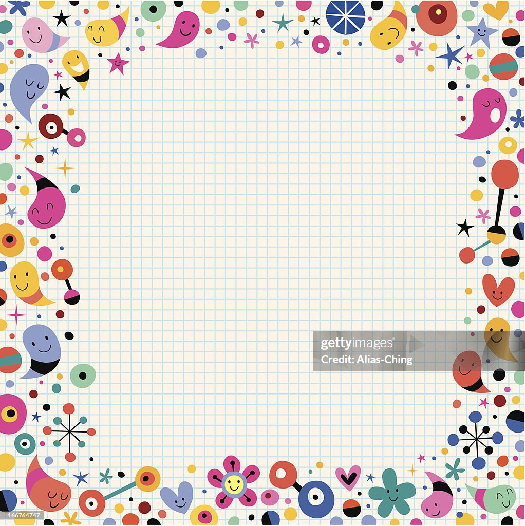 Fun Computer Border Fun Background Border High-Res Vector Graphic - Getty Images