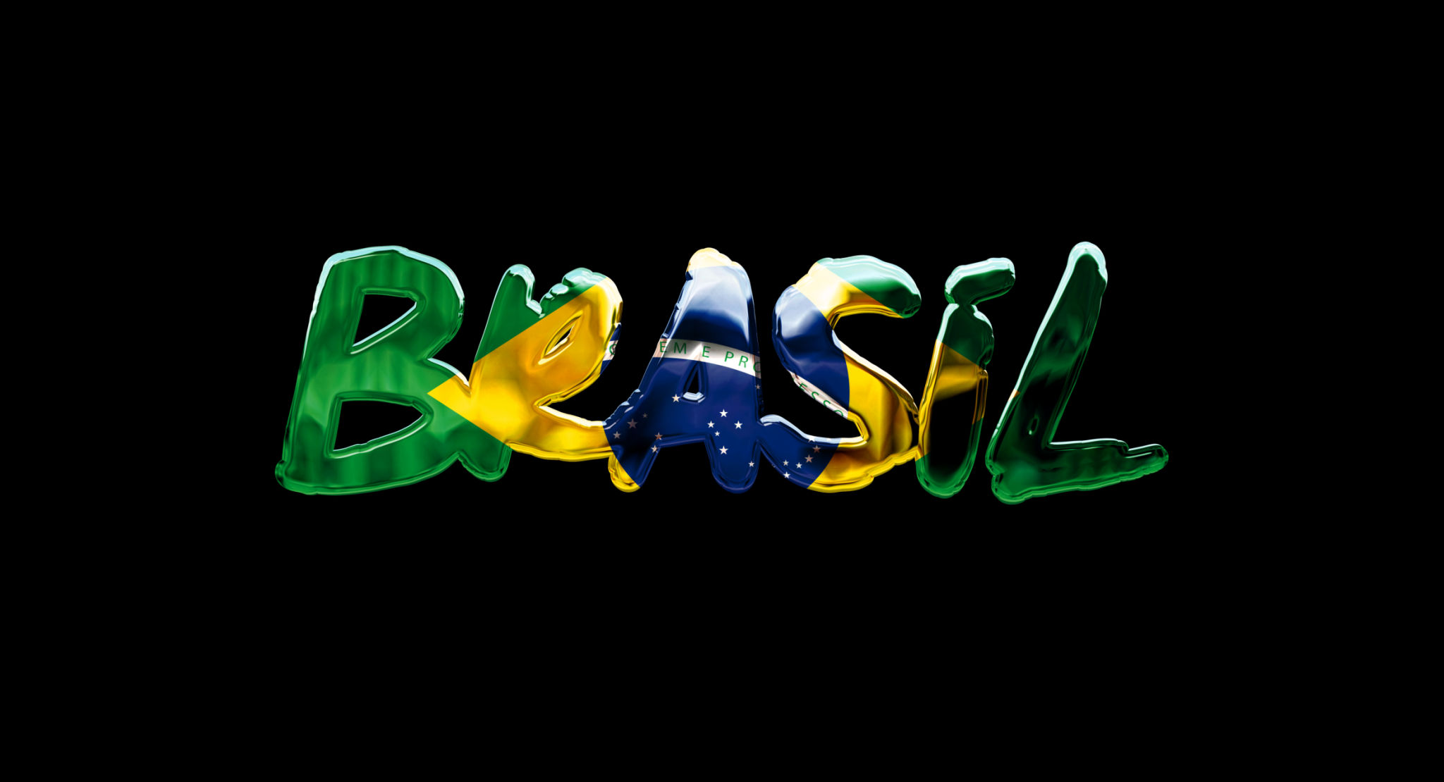 3d illustration text brazil with flag background 3d illustration text brazil with flag background