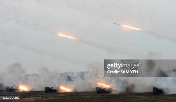 Multi Rocket Multi Rocket Launch System Photos and Premium High Res Pictures - Getty ...