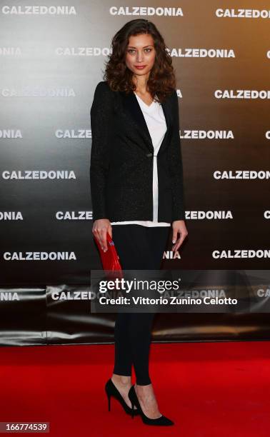 Margareth Made attends Calzedonia Summer Show Forever Together on April 16, 2013 in Rimini, Italy.