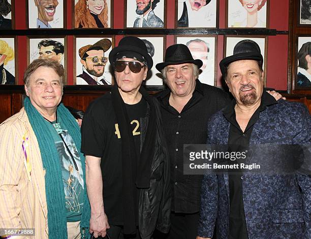 Recording artist The Rascals Eddie Brigati, Dino Danelli, Gene Cornish, and Felix Cavaliere pose for a picture during the after party for "The...