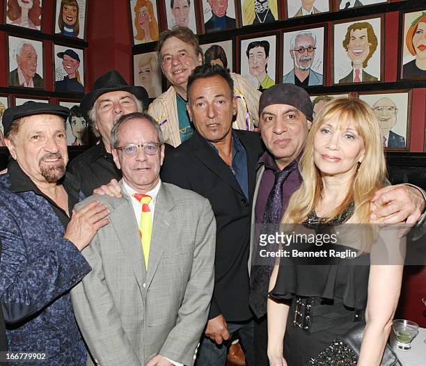 Felix Cavaliere, Marc Brickman, Bruce Springsteen, Stephen Van Zandt, and Maureen Van Zandt attend the after party for "The Rascals: Once Upon A...