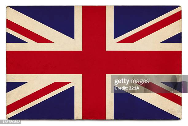 grunge flag of uk on white - flag g20 stock pictures, royalty-free photos & images