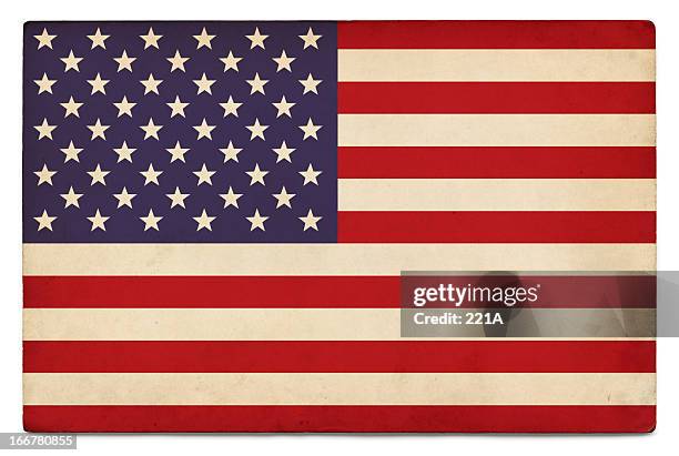 grunge us flag on white - flag g20 stock pictures, royalty-free photos & images