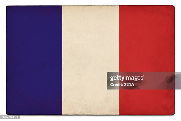 grunge flag of france on white - flag g20 stock pictures, royalty-free photos & images
