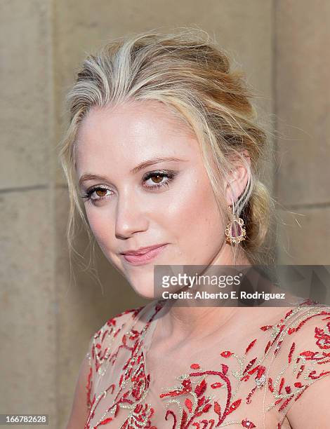 Actress Maika Monroe attend the premiere of Sony Pictures Classics' "At Any Price" at the Egyptian Theatre on April 16, 2013 in Hollywood, California.