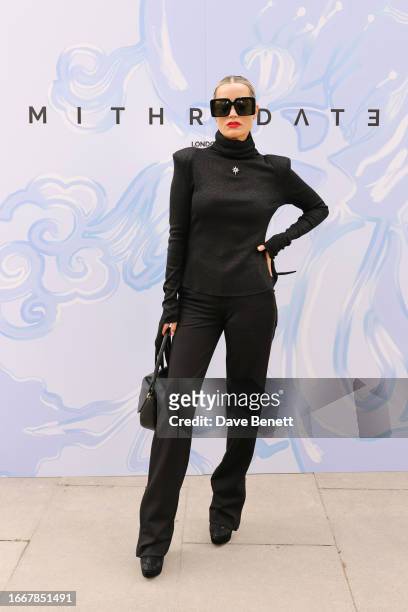 Laura Whitmore attends the Mithridate SS24 show during London Fashion Week on September 15, 2023 in London, England.