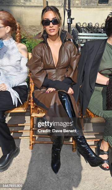 Frankie Bridge attends the Mithridate SS24 show during London Fashion Week on September 15, 2023 in London, England.