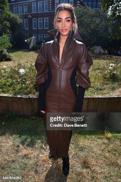 Frankie Bridge attends the Mithridate SS24 show during London Fashion Week on September 15, 2023 in London, England.