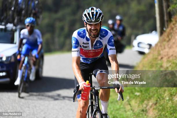 Jesús Herrada of Spain and Team Cofidis - Polka Dot Mountain Jersey competes during the 78th Tour of Spain 2023 a 134.7km stage from Formigal. Huesca...