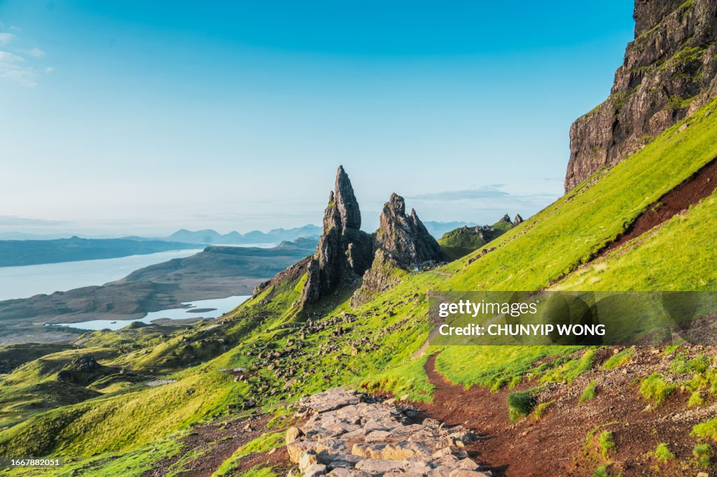 View Over Old Man Of Storr, Isle Of Skye, Scotland