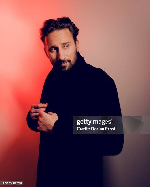 Actor Matthias Schoenaerts poses for a portrait shoot on December 13, 2022 in Paris, France.