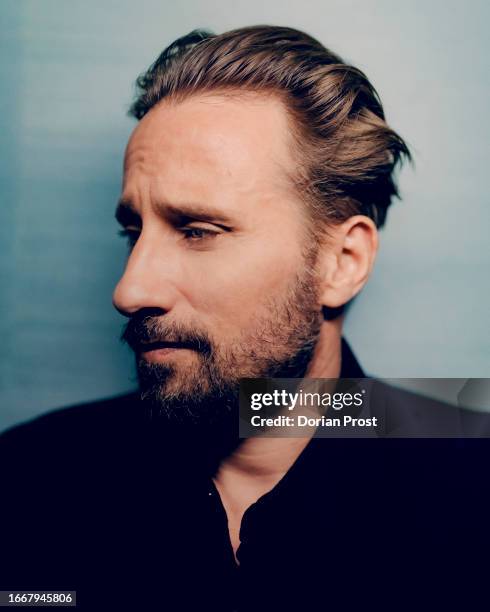 Actor Matthias Schoenaerts poses for a portrait shoot on December 13, 2022 in Paris, France.