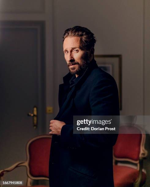 Actor Matthias Schoenaerts poses for a portrait shoot on December 13, 2022 in Paris, France.