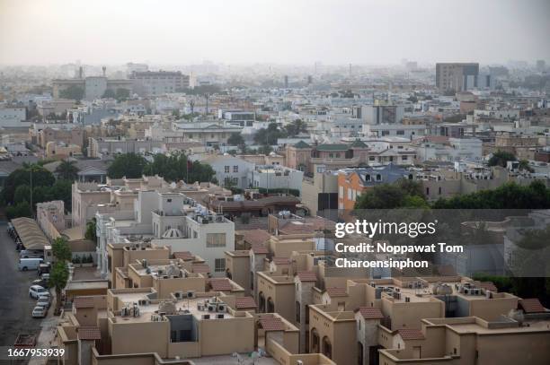 jeddah cityscape, kingdom of saudi arabia, middle east, asia - stock photo - 中東　町 ストックフォトと画像