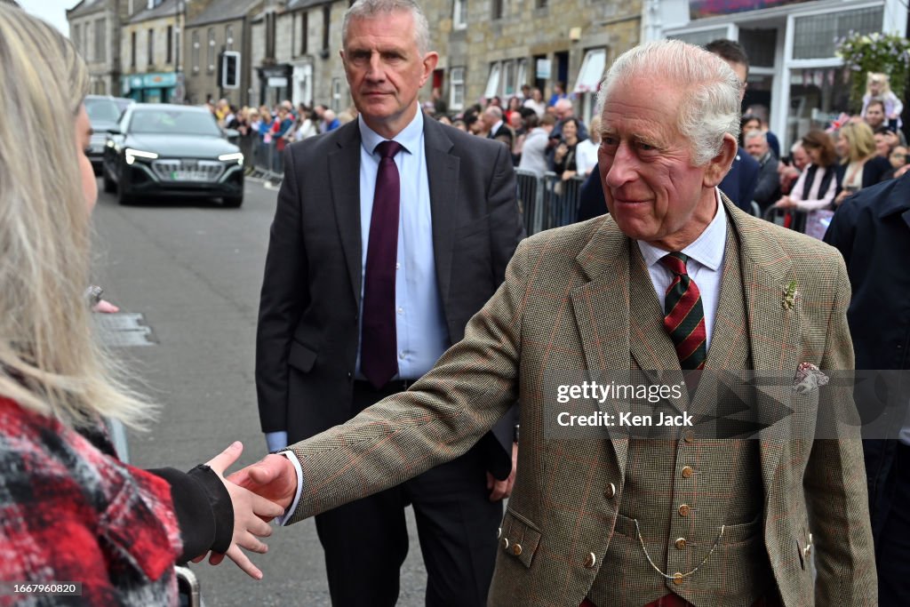 King Charles III Visits Kinross