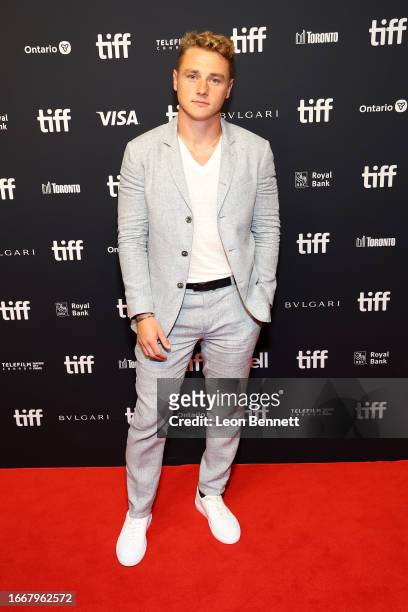 Ben Hardy attends the "Unicorns" premiere during the 2023 Toronto International Film Festival at TIFF Bell Lightbox on September 08, 2023 in Toronto,...