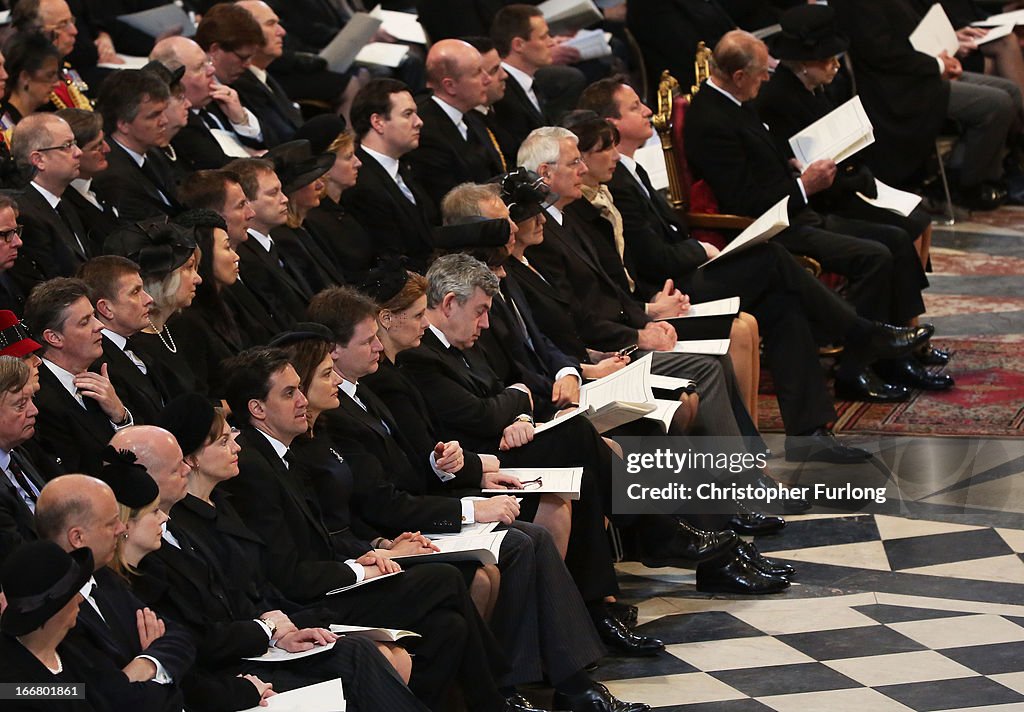 The Ceremonial Funeral Of Former British Prime Minister Baroness Thatcher