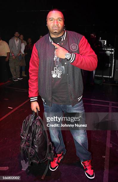 Suss One attends the 2nd Annual DJ Prostyle's Birthday Bash at Hammerstein Ballroom on April 16, 2013 in New York City.