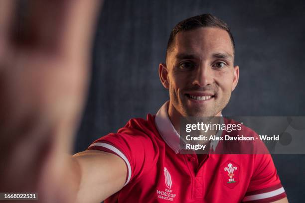 George North of Wales poses for a portrait during the Wales Rugby World Cup 2023 Squad photocall on September 04, 2023 in Paris, France.