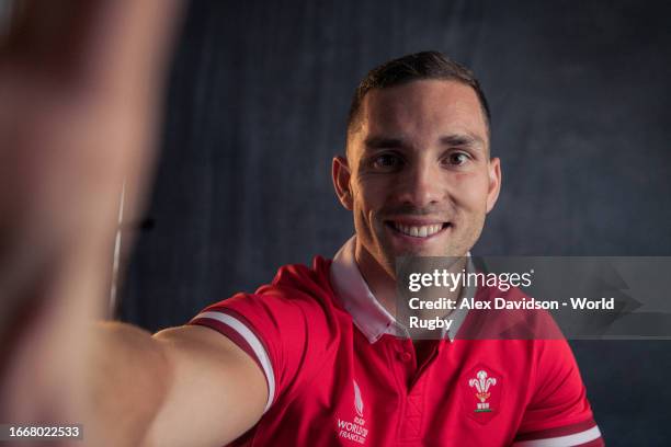 George North of Wales poses for a portrait during the Wales Rugby World Cup 2023 Squad photocall on September 04, 2023 in Paris, France.