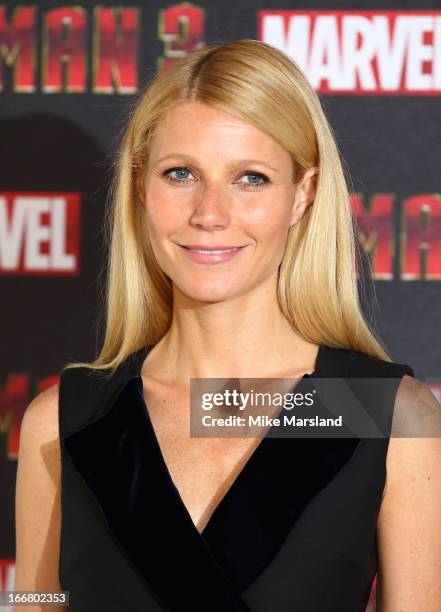 Gwyneth Paltrow attends the Iron Man 3 photocall at The Dorchester on April 17, 2013 in London, England.