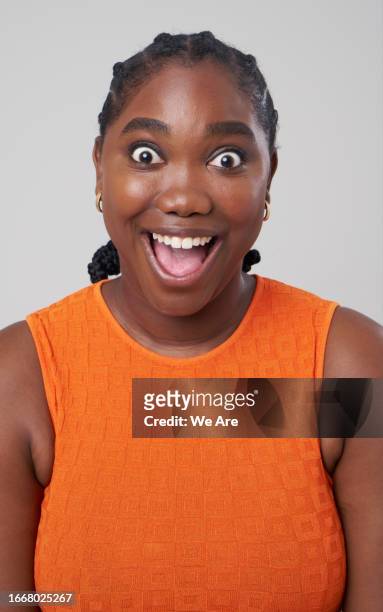 excited and surprised woman - surprised face stock pictures, royalty-free photos & images
