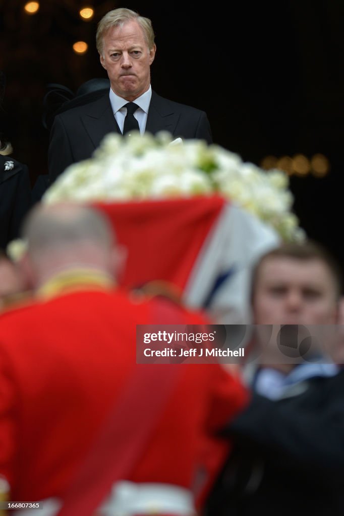 The Ceremonial Funeral Of Former British Prime Minister Baroness Thatcher