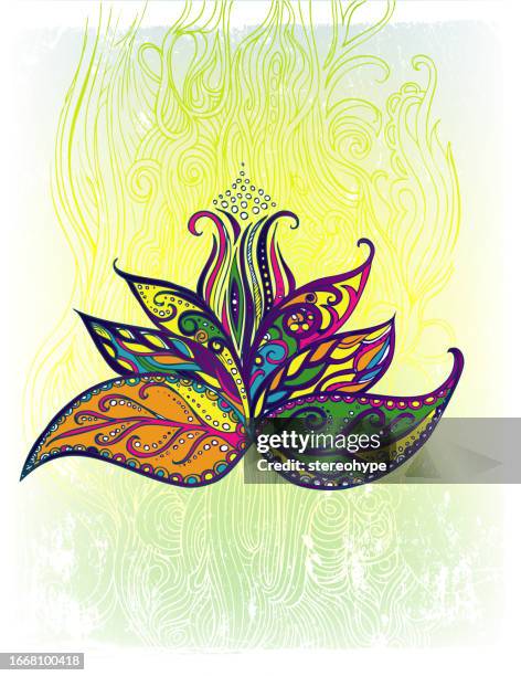 blossom of delight - reiki stock illustrations