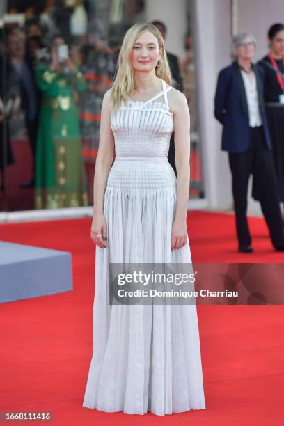 Alba Rohrwacher attends a red carpet for the movie "Hors-Saison " at the 80th Venice International Film Festival on September 08, 2023 in Venice,...