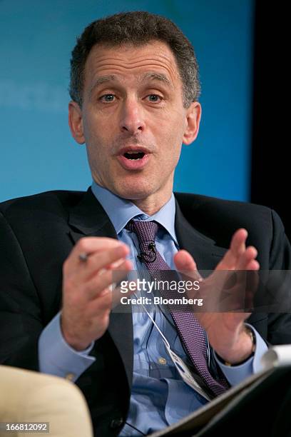 Jeremy Stein, governor of the U.S. Federal Reserve, speaks at a macro policy discussion during the International Monetary Fund and World Bank Group...