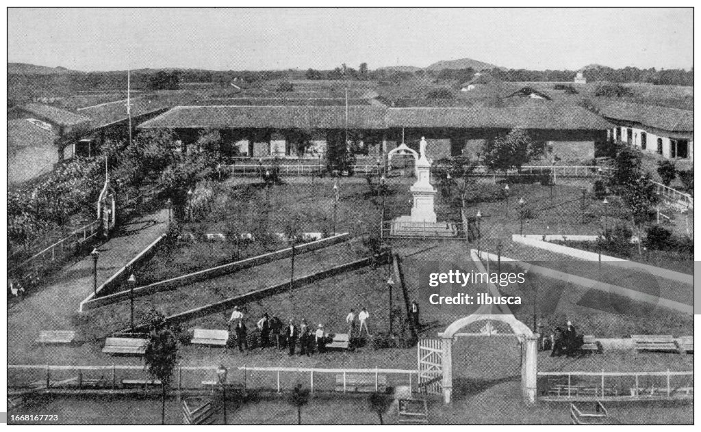 Antique image from British magazine: Nicaragua ship canal project, Leon, Old Capital of Nicaragua