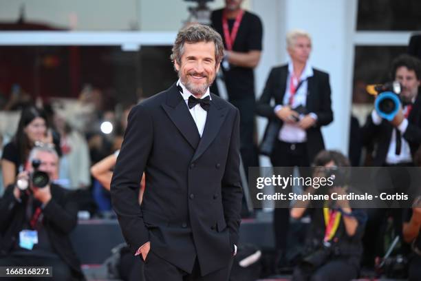 Guillaume Canet attends a red carpet for the movie "Hors-Saison " at the 80th Venice International Film Festival on September 08, 2023 in Venice,...