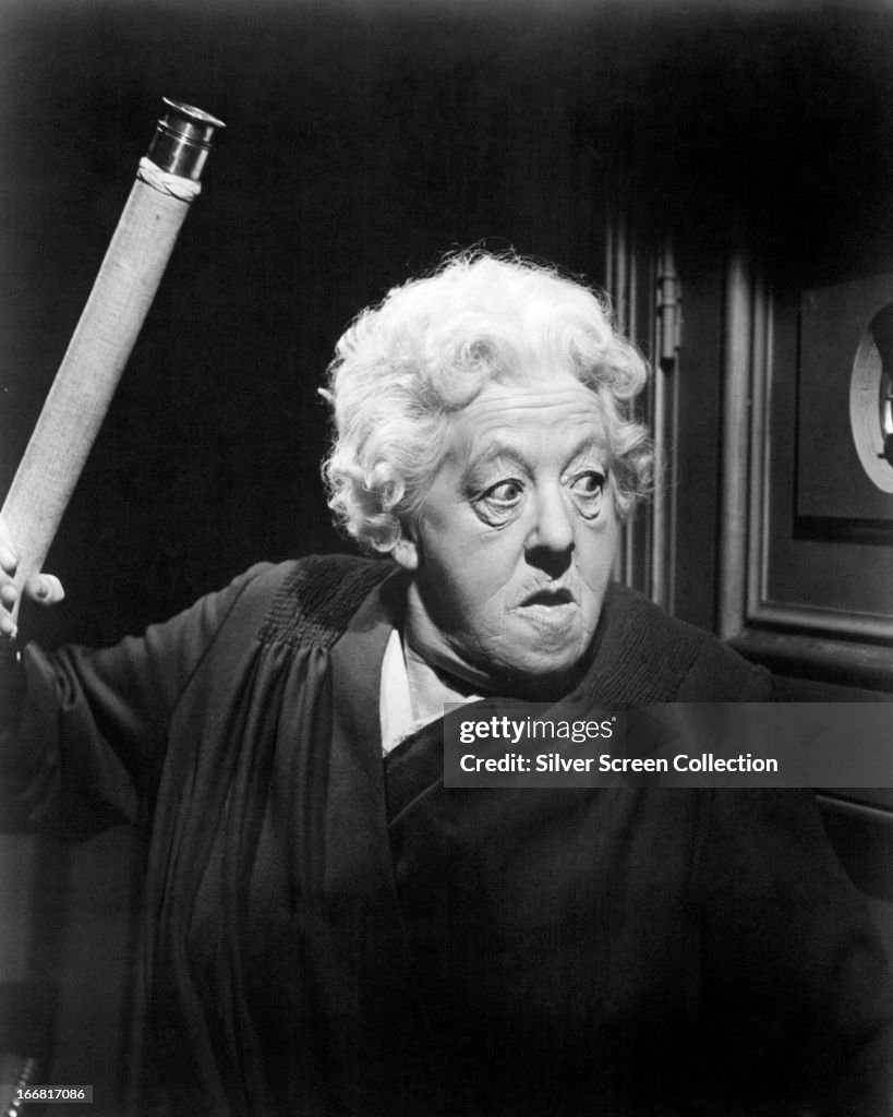 Margaret Rutherford English actress Margaret Rutherford as Miss Jane Marple in 'Murder ...