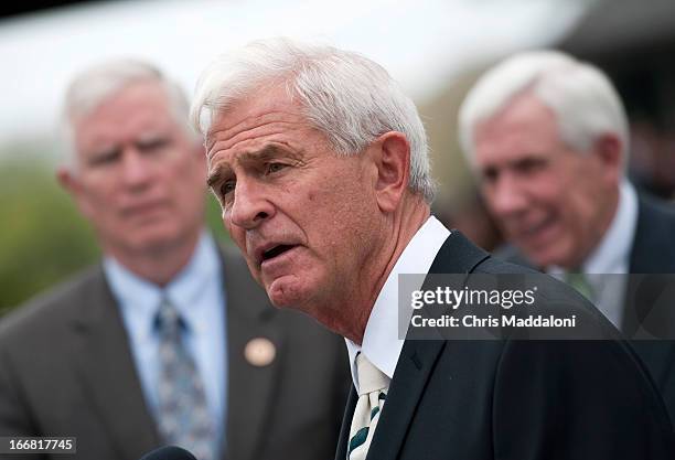 Rep. Mo Brooks, R-Ala.; Charles Woods, father of Tyrone Woods, one of four Americans who died in the Benghazi attack last year; and Rep. Frank Wolf,...