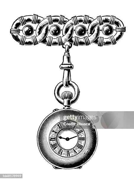 Antique Image From British Magazine Jewelry Pocket Watch High-Res ...