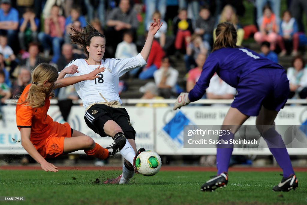 U15 Germany v U16 Netherlands - Girl's International Friendly