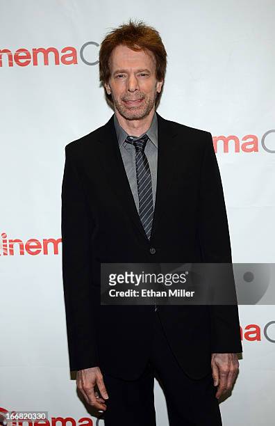 Producer Jerry Bruckheimer arrives at a Walt Disney Studios Motion Pictures presentation to promote the upcoming film "The Lone Ranger" at Caesars...