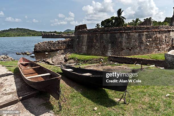 fort san lorenzo, portabello, panama - colon stock pictures, royalty-free photos & images